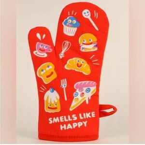 Blue Q Smells Like Happy Oven Mitt NWT